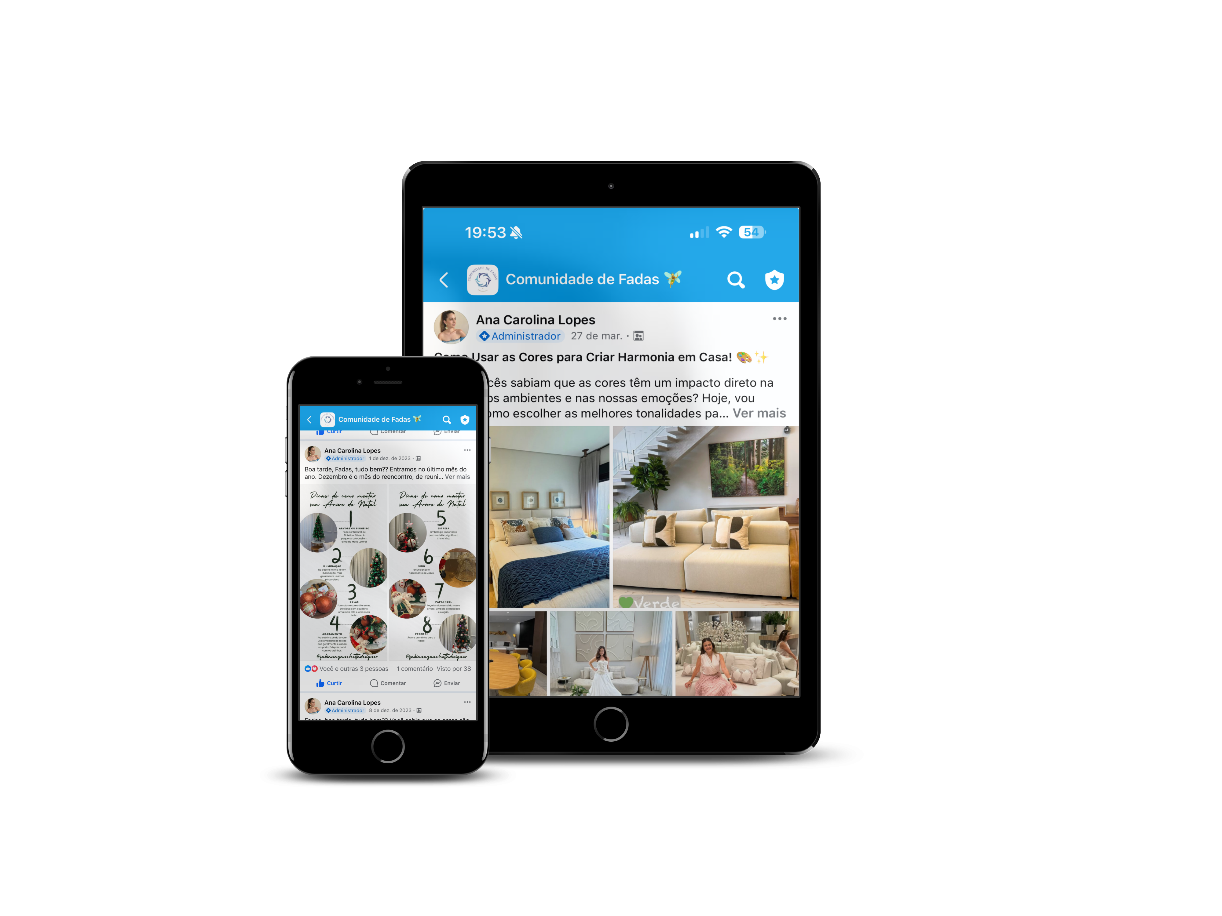 Comunidad de Alumnas mockup